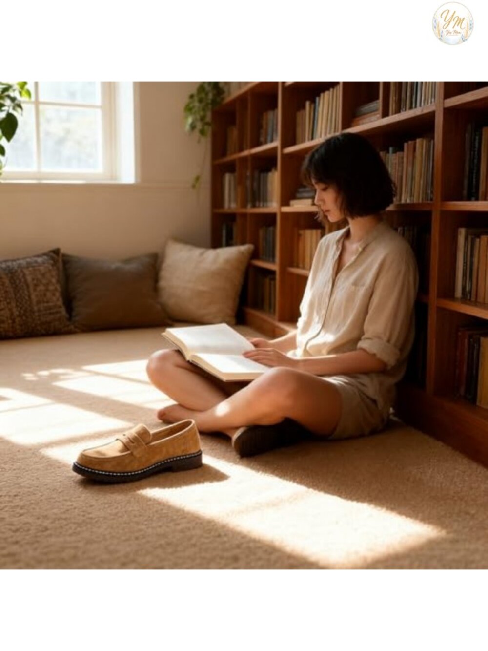 Women's Chunky Knit Slip-On Loafers, Platform Mocc, Comfortable Memory Foam - Picture 2 of 6